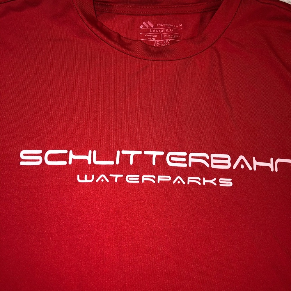 Schlitterbahn Rash Guard Large Red - Picture 9 of 10
